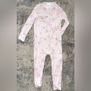 Angel Dear flamingo jumpsuit pajamas